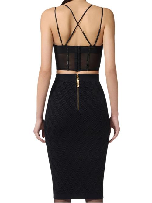 Top Corsetto con ganci Elisabetta Franchi | TO04057E2110
